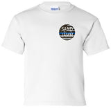 Back The Blue Youth Tee - White
