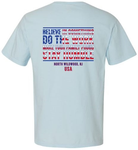 SJ USA FAMILY PROUD-CHAMBRAY